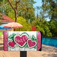 thumbnail image 6 of Sweet Summer Watermelon Mailbox Cover Magnetic Standard Size 21" x 19", Pink Love Heart Melon Decorative Post Letter Box Wrap Decor, Daisy Flower Farmhouse Rustic Garden Yard Outdoor Decoration, 6 of 6
