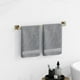 thumbnail image 2 of Juego De Accesorios De Baño De 15 Piezas De Oro Cepillado: Barra Para Toallas De 23,6 Pulgadas, Aro Para Toalla, Soporte Para Papel Higiénico Y Ganchos, Herrajes Para Baño Montados En La Pared, Resist, 2 of 5
