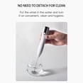 thumbnail image 4 of Electric Whisk Milk Frother Rechargeable Drink Mixer for Home Kitchen Use with Double Whisk Speeds, 4 of 8