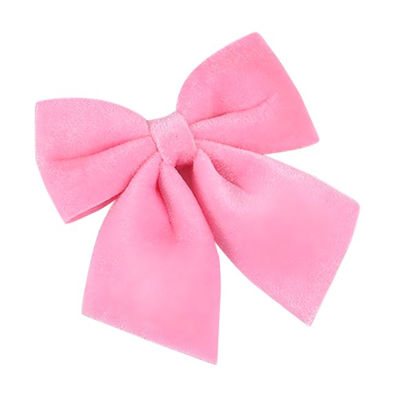 BESTSKY Pink Velvet Bows for Christmas Tree Decorations,Wreaths Outdoor,Gift Wrapping,Wedding,Tree Topper,Home Indoor Outdoor Holiday Party Decor,Pink Outdoor Christmas Decorations