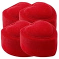 thumbnail image 1 of Joyero Romantica de Corazón VelvHeart 4Pzas 4.5x4.5cm Corazón Terciopelo Rojo., 1 of 6