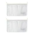 thumbnail image 6 of 2Pcs Refrigerator Storage Mesh Bag Double Compartment Design Fridge Hanging Organizer Bag for Home Kitchen, 6 of 7