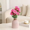 thumbnail image 5 of Artificial Azalea Flower for Outdoor & Indoor, Silk Flower Faux Azalea Flower, UV Resistant Garden Plants Bush Fake Flowers for Home Wedding Party Patio (Hot Pink), 5 of 5