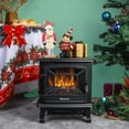 thumbnail image 4 of TURBRO Suburbs 20 in. Electric Fireplace Infrared Heater with Crackling Sound, Freestanding Fireplace Stove with Realistic Flame Effect, CSA Certified, Overheating Protection, Easy to Assemble, 1400W, 4 of 8