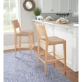 thumbnail image 3 of Holden 29" Bar Stools, Set of 2, Natural with Handwoven Seagrass Seat, 3 of 10