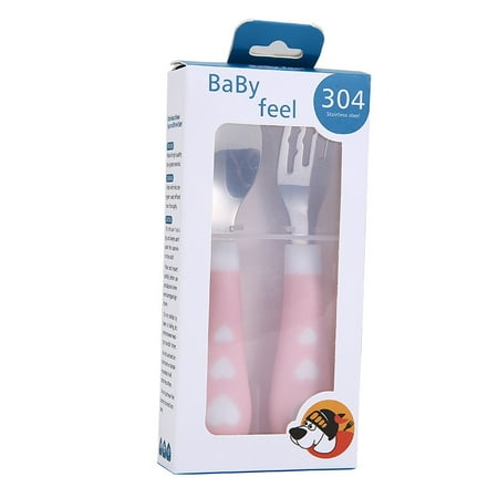 

Homgreen 2 Count of 1 set Raise Toddler Forks and Spoons