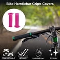 thumbnail image 2 of Unique Bargains Bike Handlebar Grips Covers 110mm Long Lightweight Bicycle End Grips Protector Pink 1 Pair, 2 of 6