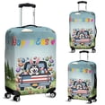 thumbnail image 2 of Happy Easter Alaskan Malamute American Flag Truck Bunny Ears Travel Luggage Cover Alaska Mal Dog Lovers Gifts Suitcase Dust Protective Decor - 03001, 2 of 5