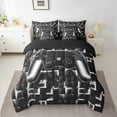 thumbnail image 2 of Game Theme 7-Piece Bed Set , Black and Grey Gamer Room Decor Bedding, Reversible, Full, 2 of 5