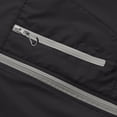 thumbnail image 6 of Zivyakyro Zip up Mens Rain Jacket Windbreaker Sport Lightweight Long Sleeve Jackets Loose Plain Hooded Sun Protection Black XL, 6 of 10