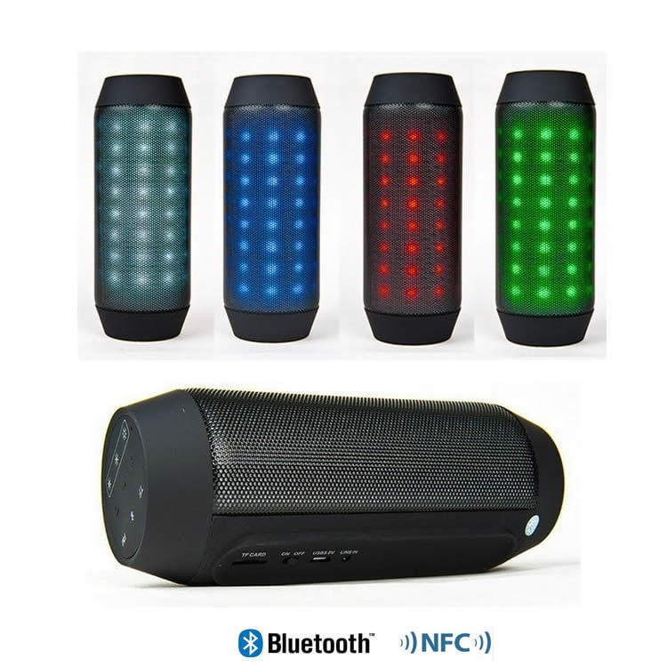 Tall bluetooth speaker with lights