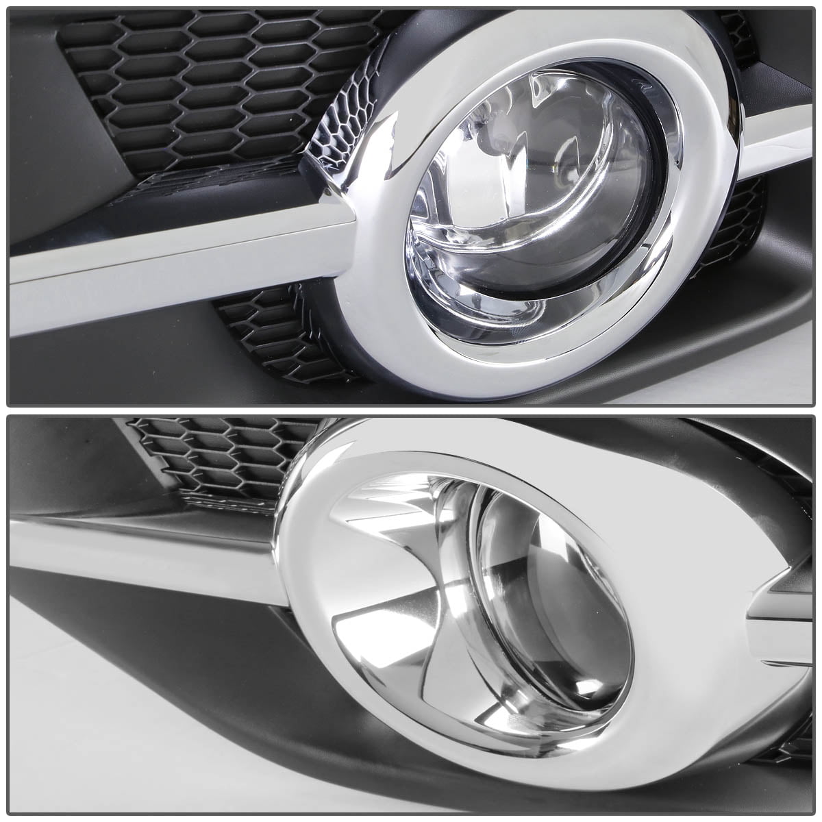 DNA Motoring FL-ZTL-129-CH For 2012 to 2014 Honda CRV RM Pair Bumper Driving Fog Lights w/Chrome Trim Bezel & Switch (Clear Lens) 13