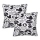 thumbnail image 1 of Fundas de almohada de Mickey Mouse, paquete de 2 fundas de almohada para sofá cama, sala de estar, 20 x 20 pulgadas, 1 of 8