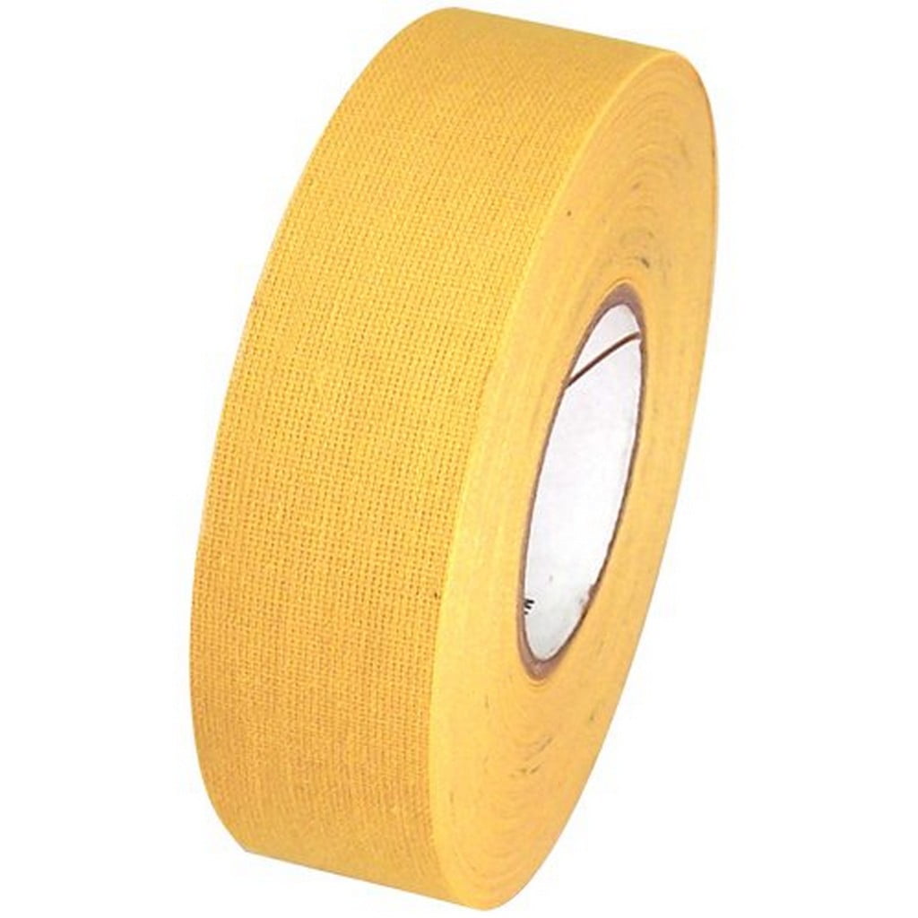 Cloth hockey stick tape, several colors, Yellow 1' x 25 yds 3 pack