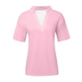 thumbnail image 5 of Summer Tops for Women Long Sleeve Layering Shirt Womens Running Tee Shirts Plain Loose T Shirts for Women Long Sleeve Shirt Graphic Workout Clothes Womens Fall Tees Summer Pink S, 5 of 5