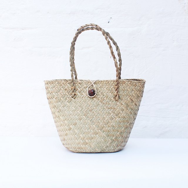Granjero Gordo Bolso de mano tejido y bolsas de cosméticos, bolso de mano tejido elegante de playa de verano, bolso de hombro de 4,33 x 3,93 x 7,08 pulgadas (estilo B)