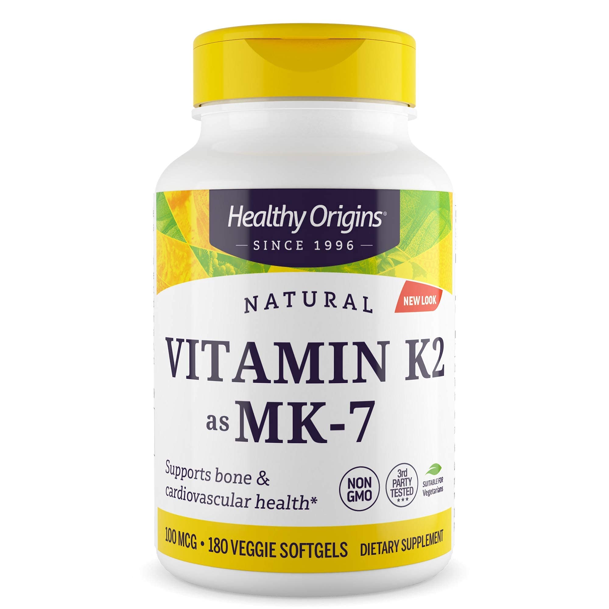 Healthy Origins Vitamin K2 As MK7 Supplement, 100 mcg, 180 Count