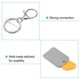 thumbnail image 4 of Unique Bargains Leather Key Fob, 4 Pack PU Leather Key Fob with Key Rings for ID Key Cards, Gray, 4 of 6