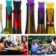 thumbnail image 5 of Wine Stoppers for wine bottles,Casewin Colorful Silicone + Stainless Steel Wine Stopper,Wine Outlet Cap, Bottle Cover, Beverage Bottle Stoppers (6 Pack), 5 of 7