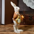thumbnail image 4 of LYINGF Gentleman Decor with Pocket Watch, Cute Easter Resin Animal Ornament for Home, Tabletop Centerpiece, Shelf Decor,Office Decor, Living Room, Dining Room, Bedroom, Entryway, Welcome Sign, 4 of 6