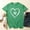 Green(New), variant on PNTUTB Women's Summer Fashion Dog Paw Heart Print Casual Crew Neck Short Sleeve Pullover Loose Comfortable Tops