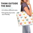 thumbnail image 2 of Fotbe Colorful Crabs Bolsa Tote Estética de Lona con Estampado para Mujer - Bolsa Reutilizable de Hombro Casual para Vacaciones, Compras, Trabajo y Gimnasio, 2 of 8