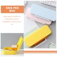 thumbnail image 2 of 2 cajas de papelería para estudiantes, caja de lápices de doble capa, caja para bolígrafos escolares, accesorio escolar, 2 of 6