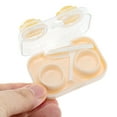 thumbnail image 4 of Unique Bargains 1 Set Contact Lens Case Contact Lens Container Contact Lens Carrier Yellow Cute Paw Pattern 2.68"x1.77"x1.1" Yellow, 4 of 5