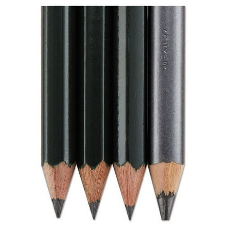 Scholar Graphite Pencil Set 2 mm, Assorted Lead Hardness Ratings, Black  Lead, Dark Green Barrel, 4/Set