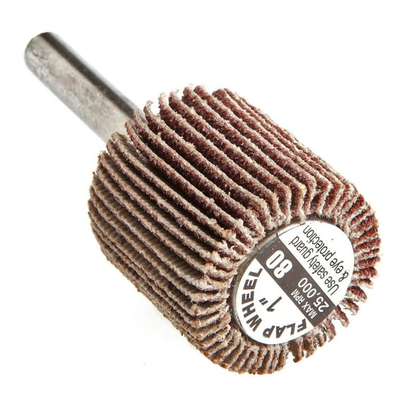 Forney Industries Forney 60191 Flap Wheel, Shank Mounted, 1 in x 1 in, Grit: 80