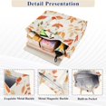 thumbnail image 3 of FORMRS Womens Corduroy Tote Bag Crossbody Shoulder Handbag with Pocket, Beige Autumn Leaves, 3 of 7