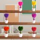thumbnail image 1 of Gwong Decoración hogareña Flower Flower Plant Forma de corazón Forma de plum Flor de plástico Patio Patio Simulado maceta para estantes Soporte Gwong 21061513, 1 of 6