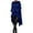 A-Blue1078, variant on Women's Asymmetric Hem Capes Hooded Zip Up Poncho Cozy Gothic Casual Outerwear