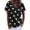 Z1Black, variant on Trendfront Womens Polka Dot T Shirts V Neck Short Sleeve Casual Loose Fit Summer Tunic Tee Tops for Women