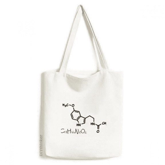 Chestry Kowledge Structural Formula Tote Canvas Bag Shopping Satchel Casual Handbag