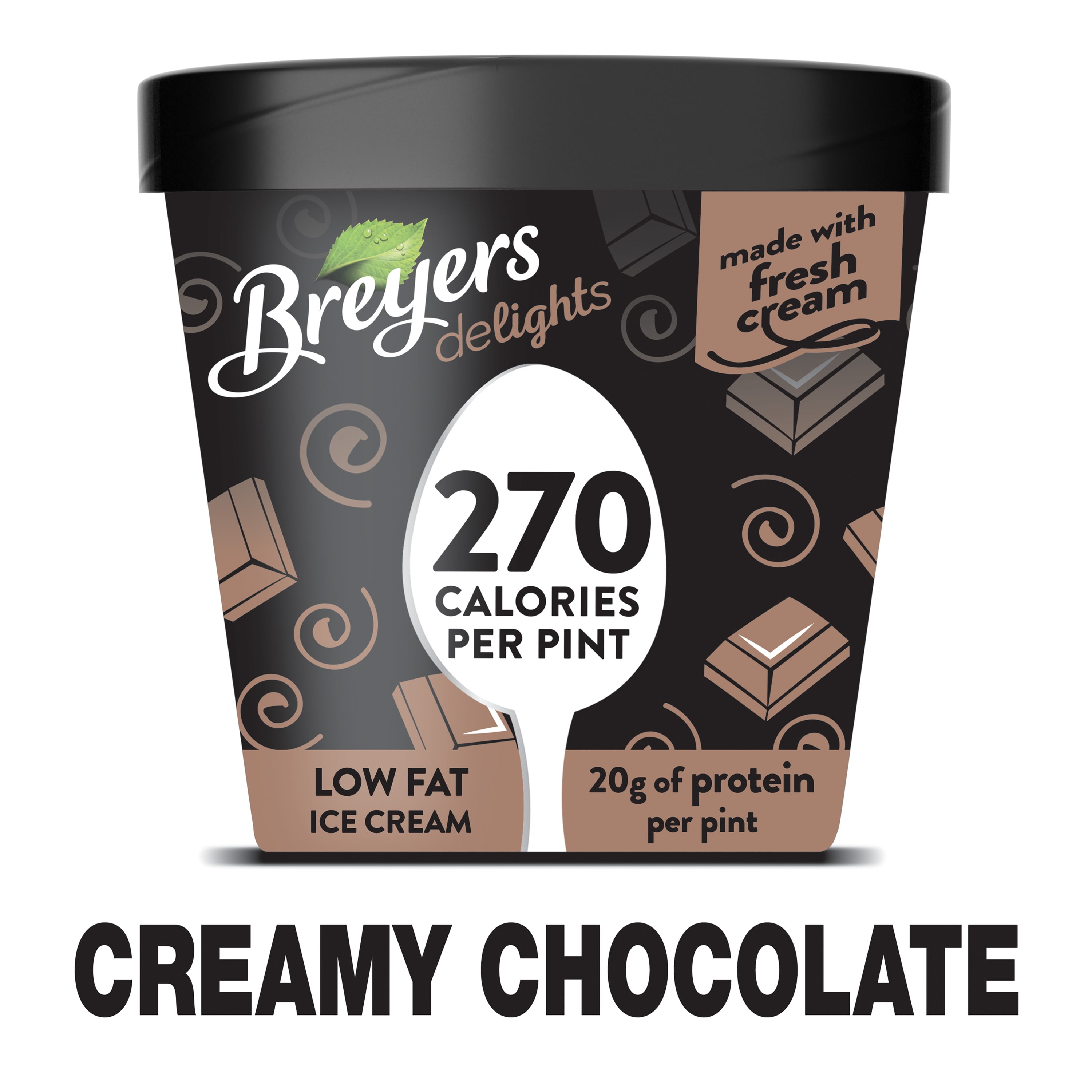 Breyers Delights Creamy Chocolate Low Fat Ice Cream, 16 oz Walmart