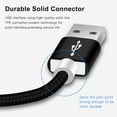 thumbnail image 4 of TOKERSE 1m/3.3ft USB to 30 Pin Charging Cable, USB Charging & Sync Data Cable Nylon Braided Cord Compatible for iPhone 4/4s/3G/3GS, iPad 1 2 3,iPod Touch 4 3 2 1, iPod Classic 3 2 1, iPod Nano, 4 of 6