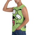 thumbnail image 3 of Invader Zim Men's Tank Top Lightweight Summer Sleeveless Tee Shirt Muscle Tank Tops Workout T-Shirts Casual Athletic Undershirts, 3 of 7