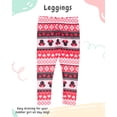 thumbnail image 3 of Disney Minnie Mouse Toddler Girls’ Outfit Set - Two Piece Embroidered Sweatshirt & Fair Isle Print Leggings (Multi, 3T), 3 of 5
