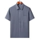 thumbnail image 1 of pstuiky camisetas de hombre, Camisa informal de manga corta, lisa, cómoda y con cuello vuelto para hombre camisas casuales para hombre xl, 1 of 3