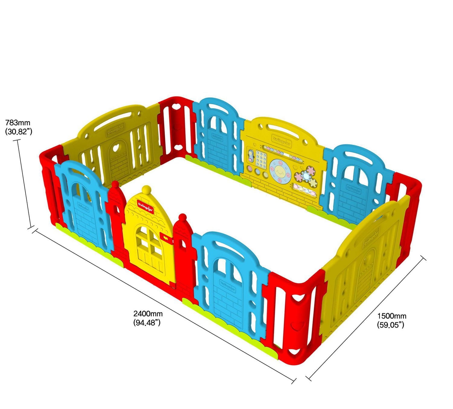 Dwinguler Rainbow Castle Kids Play Room