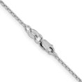 thumbnail image 3 of 14K White Gold Cable Chain Styles Necklace 1.40 mm D/C Oval Link 16 inch 1.25, 3 of 4