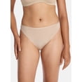 thumbnail image 3 of Joyspun Women's Shine Micro Thong Panties, 3-Pack, Sizes XS-XXXL, 3 of 8