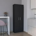 thumbnail image 4 of Depot E-Shop Teller Pantry Cabinet with 5 Shelves, Black -Kitchen, 4 of 7