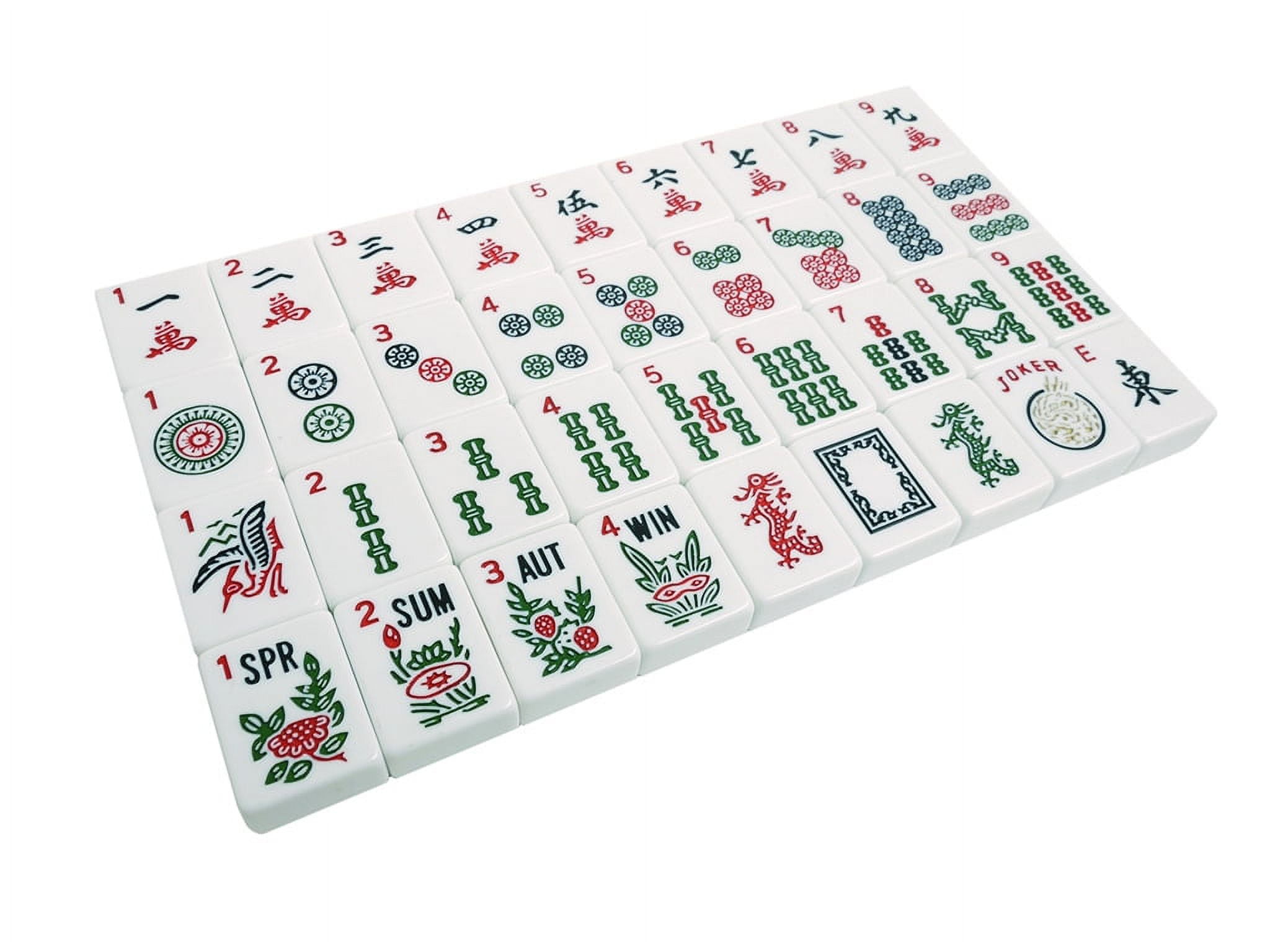 Soft-Sided American Mah Jongg Set by Linda Li with White Tiles and