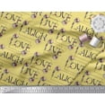 thumbnail image 3 of Soimoi Cotton Poplin Fabric Floral Love Text Print Fabric by Yard 42 Inch Wide, 3 of 3