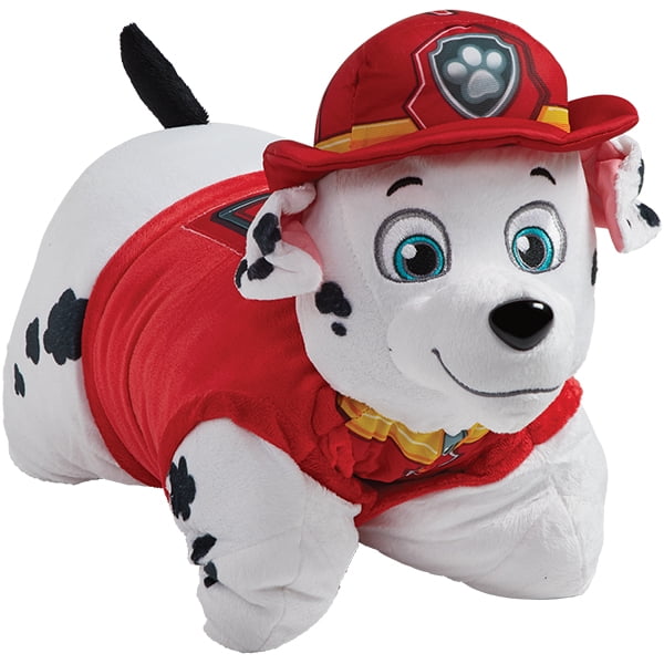 Paw Patrol Marshall Fire Fighter Dog Plush Stuffed Animal Nickelodeon 11" 