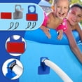 thumbnail image 1 of Xihbxyly Soporte para Tubería de Piscina, Material Abs Duradero, Montaje Estable de La Manguera, Evita Resbalones, Incluye Bridas, Compatible con Mangueras de 30 a 38 Mm de Diámetro, para Piscinas El, 1 of 7