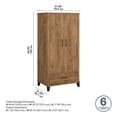 thumbnail image 4 of Pemberly Row Tall Entryway Cabinet with Doors in Fresh Walnut - Engineered Wood, 4 of 8