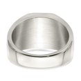 thumbnail image 5 of Auriga Fine Jewelry Stainless Steel Polished Signet Men's Ring Size 10, 5 of 7